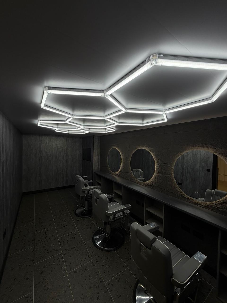 Reset MCR barbershop interior under the railway arches in Stalybridge